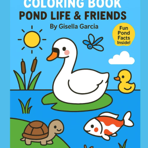 Outdoor Creatures Coloring Book: Pond Life & Friends
