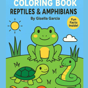 Outdoor Creatures Coloring Book: Reptiles & Amphibians